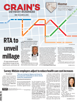 RTA to Unveil Millage