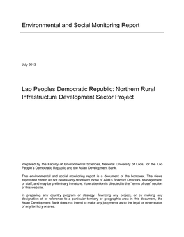 Northern Rural Infrastructure Development Sector Project