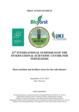 23 International Symposium of the International
