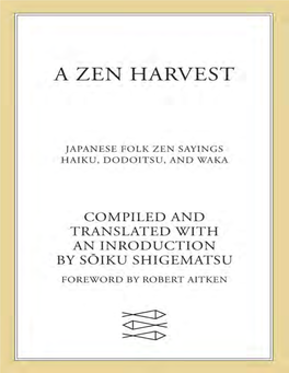 A Zen Harvest