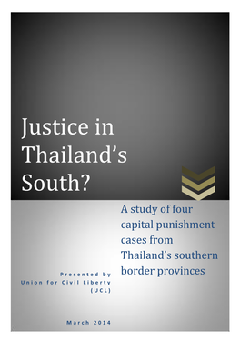 Justice in Thailand's South?