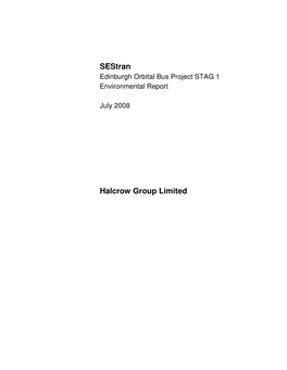 Sestran Halcrow Group Limited