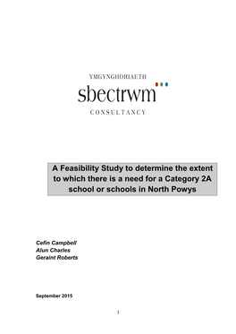 Feasibility Study North Powys