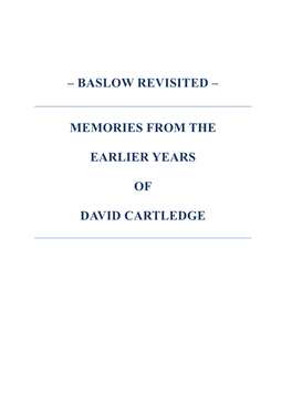 Baslow Revisited –