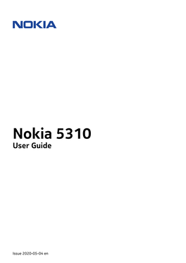 Nokia 5310 User Guide