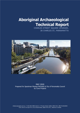 Aboriginal Archaeological Technical Report CHARLES STREET SQUARE UPGRADE, 38 CHARLES ST, PARRAMATTA