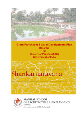 Gram Panchayat Spatial Development Plan Dec 2020 for Ministry of Panchayati Raj Government of India