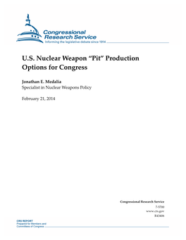 US Nuclear Weapon "Pit"