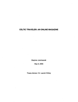 Celtic Traveler: an Online Magazine