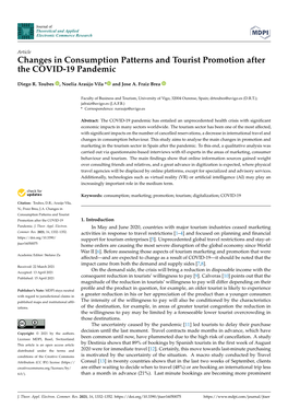 Changes in Consumption Patterns and Tourist Promotion After the COVID-19 Pandemic