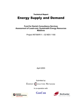 Energy Supply and Demand