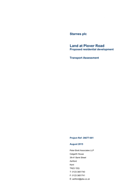 5975 Final Transport Assessment - Residential.Docx
