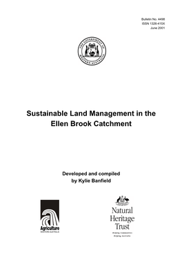 Sustainable Land Management in the Ellen Brook Catchment