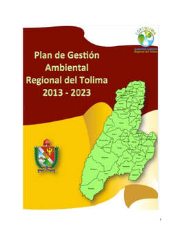 Plan De Gestión Ambiental Regional Del Tolima 2013