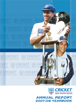 Annual Report 2007/08 Yearbook RTA0563 Nswcricket 297X210.Indd 1 RTA0563 4/3/08 4:32:12PM Bluetooth® Integration