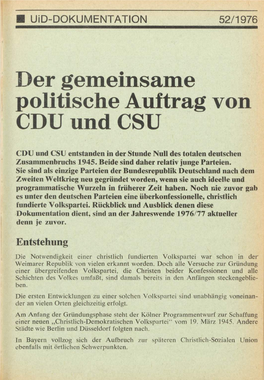 UID 1976 Nr. 52 Beilage