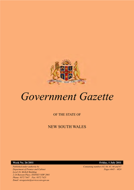 Government Gazette