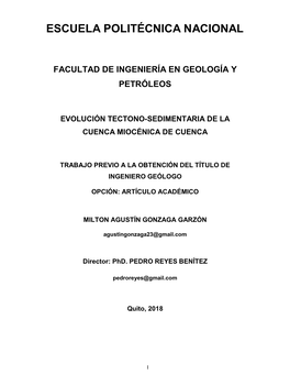 Facultad De Ingeniería En Geología Y Petróleos