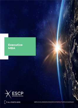 Executive MBA (EMBA) | Brochure | ESCP Business School
