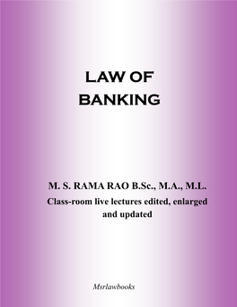 Law of Banking