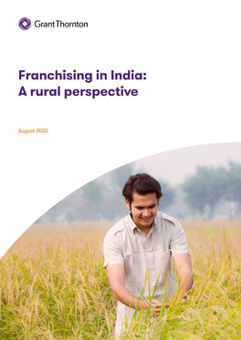 Franchising in India: a Rural Perspective