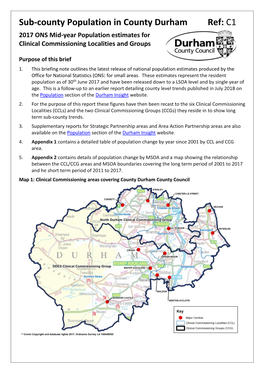 2017 ONS Population Estimates Factsheet for CCG