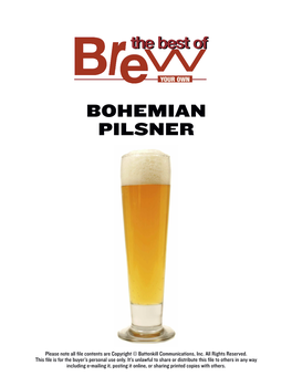 Bohemian Pilsner