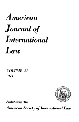 American Journal of International Law