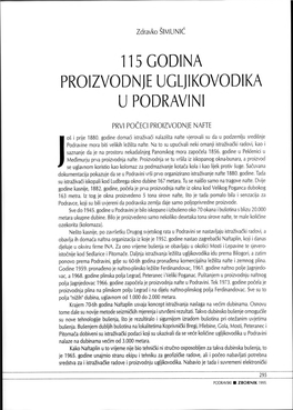 115 Godina Proizvodnje Ugljikovodika U Podravini