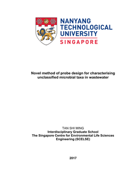 Novel Method of Probe Design for Characterising Unclassified Microbial Taxa in Wastewater