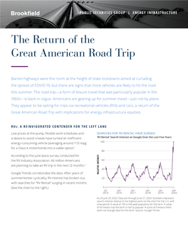 The Return of the Great American Road Trip