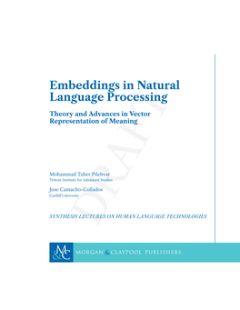Embeddings in Natural Language Processing