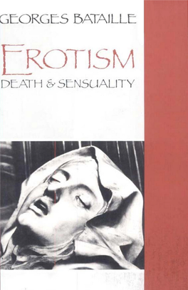 Erotism: Death and Sensuality