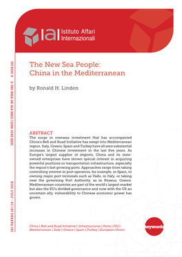 The New Sea People: China in the Mediterranean