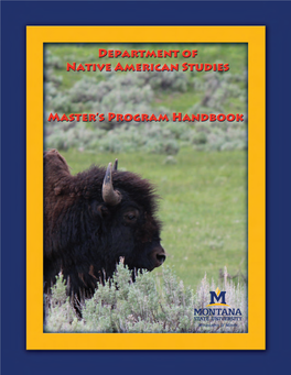 Native American Studies Graduate Handbook