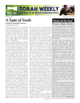 A Taste of Torah