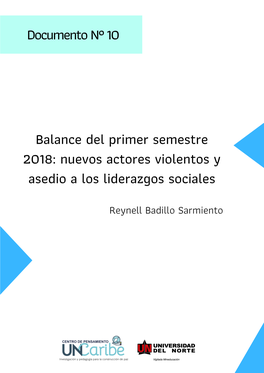 Documento N° 10 Balance Del Primer Semestre 2018