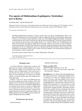 Two Species of Olethreutinae(Lepidoptera