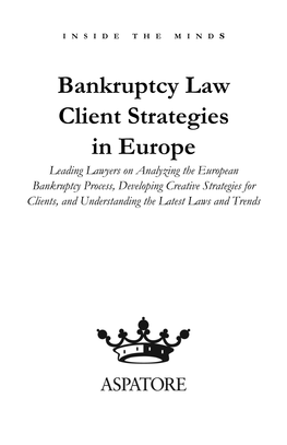 Bankruptcy Law Client Strategies in Europe