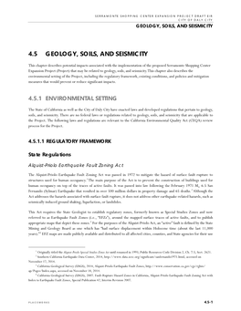 4.05 Geology, Soils and Seismicity