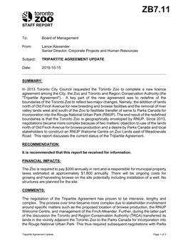 Tripartite Agreement Update