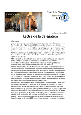 Lettre De La Délégation