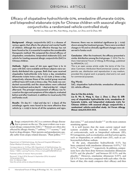 Emedastine Difumarate 0.05%, and Loteprednol Etabonate 0.5&A