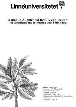 A Mobile Augmented Reality Application for Visualizing and Interacting with Online Data