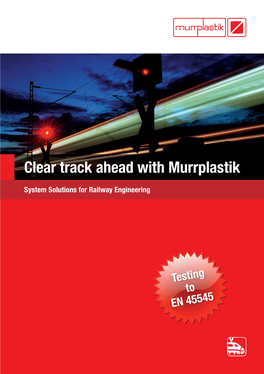 Clear Track Ahead with Murrplastik