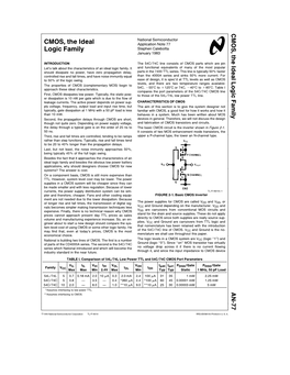 CMOS, the Ideal Logic Family Iha Nu Otg F5,Aco Uptcnsn About Sink Temperature Can Output Room CMOS at a 5V, TTL