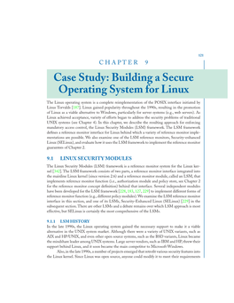 Case Study: Building a Secure Operating System for Linux