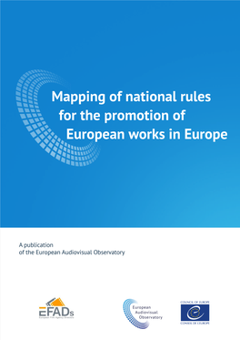 Mapping of National Rules for the Promotion of European Works in Europe