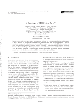 A Prototype of EEG System for Iot