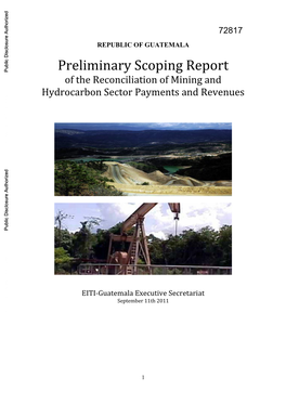 Map 1. Guatemala Oil Infrastructure